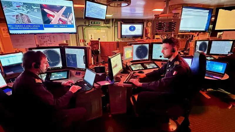 Centrale operativa di combattimento sul Duilio