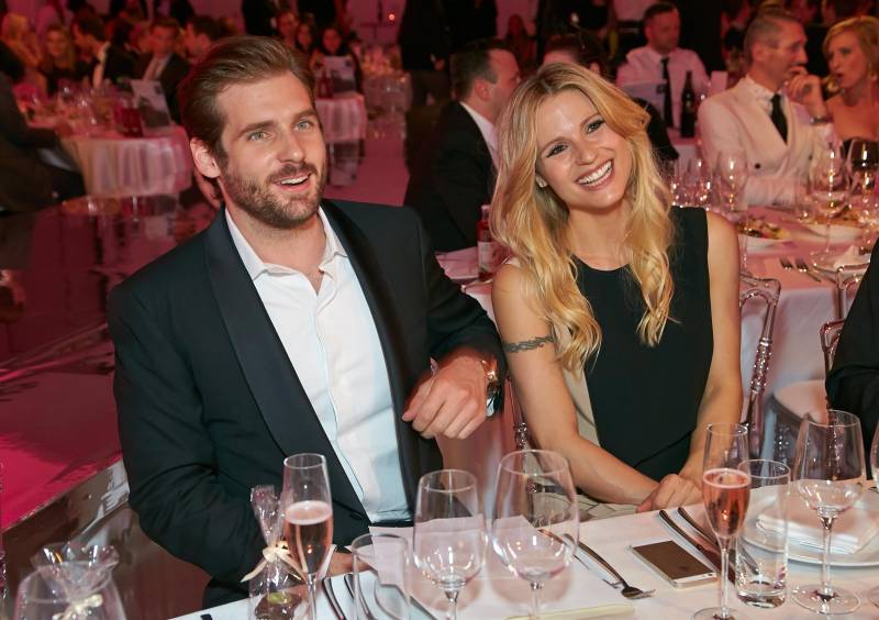 Michelle Hunziker e Tomaso Trussardi  ai Vienna Awards 2014