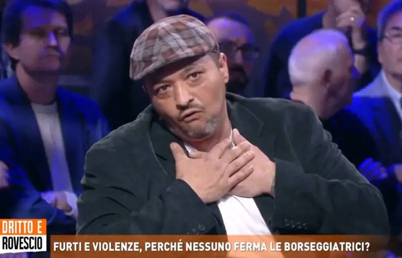 immagine dalla puntata di Dritto e Rovescio