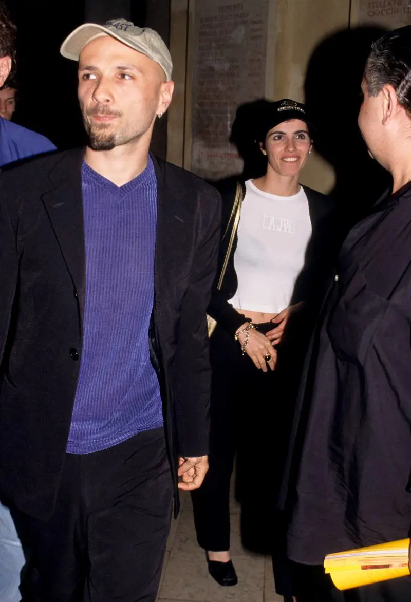 Alex Baroni e Giorgia a un evento nel 1997