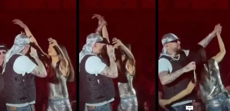 Gué Pequeno si avvicina a Elodie, ma lui la scansa. Cosa è successo