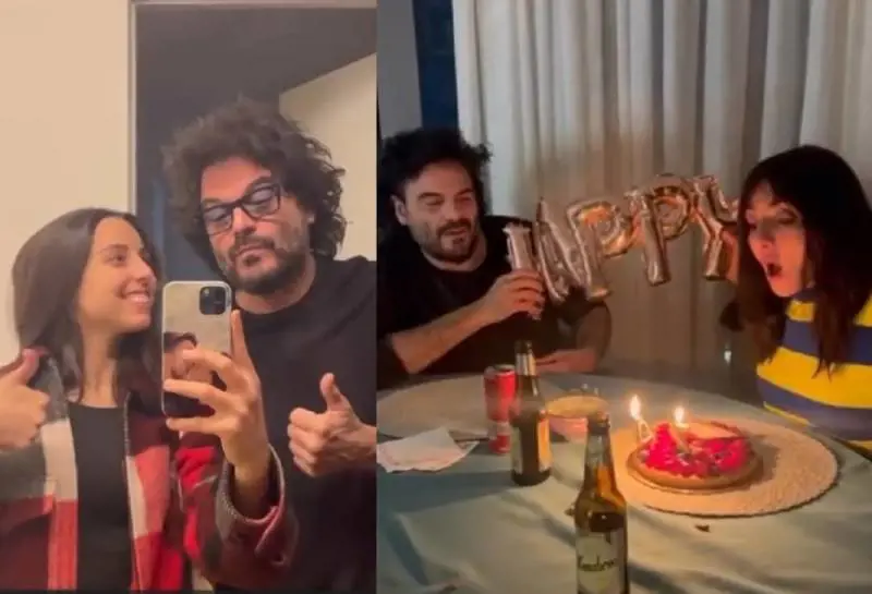 Ambra Angiolini festeggia 47 anni. La festa a sorpresa organizzata da Renga e i figli