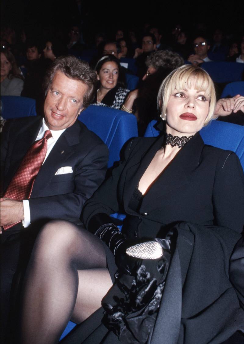 Vittorio Cecchi Gori e Rita Rusic a un evento cinematografico (1994)
