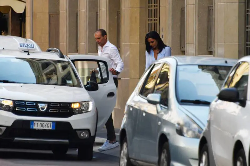Ambra Angiolini e Massimiliano Allegri a Milano dopo un pranzo insieme (2019)
