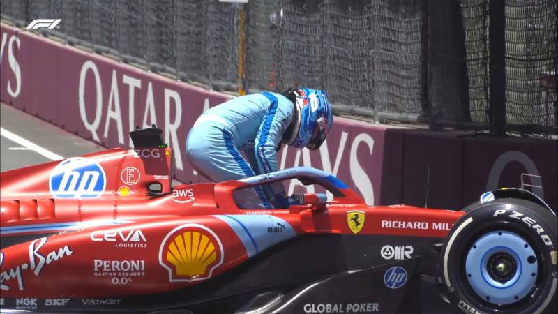 F1 Miami FP1 Leclerc testacoda