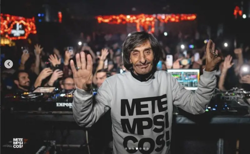Franchino alla consolle della discoteca Matis di Bologna. Foto Instagram