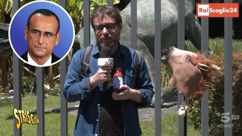 Sanremo, l'assalto di Striscia: "Conti pagato per due anni, ma non può farlo"