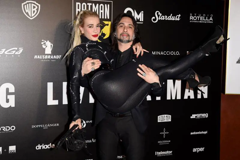 Clizia Incorvaia e Francesco Sarcina alla serata-evento The B night - long live Batman a Milano (2019)