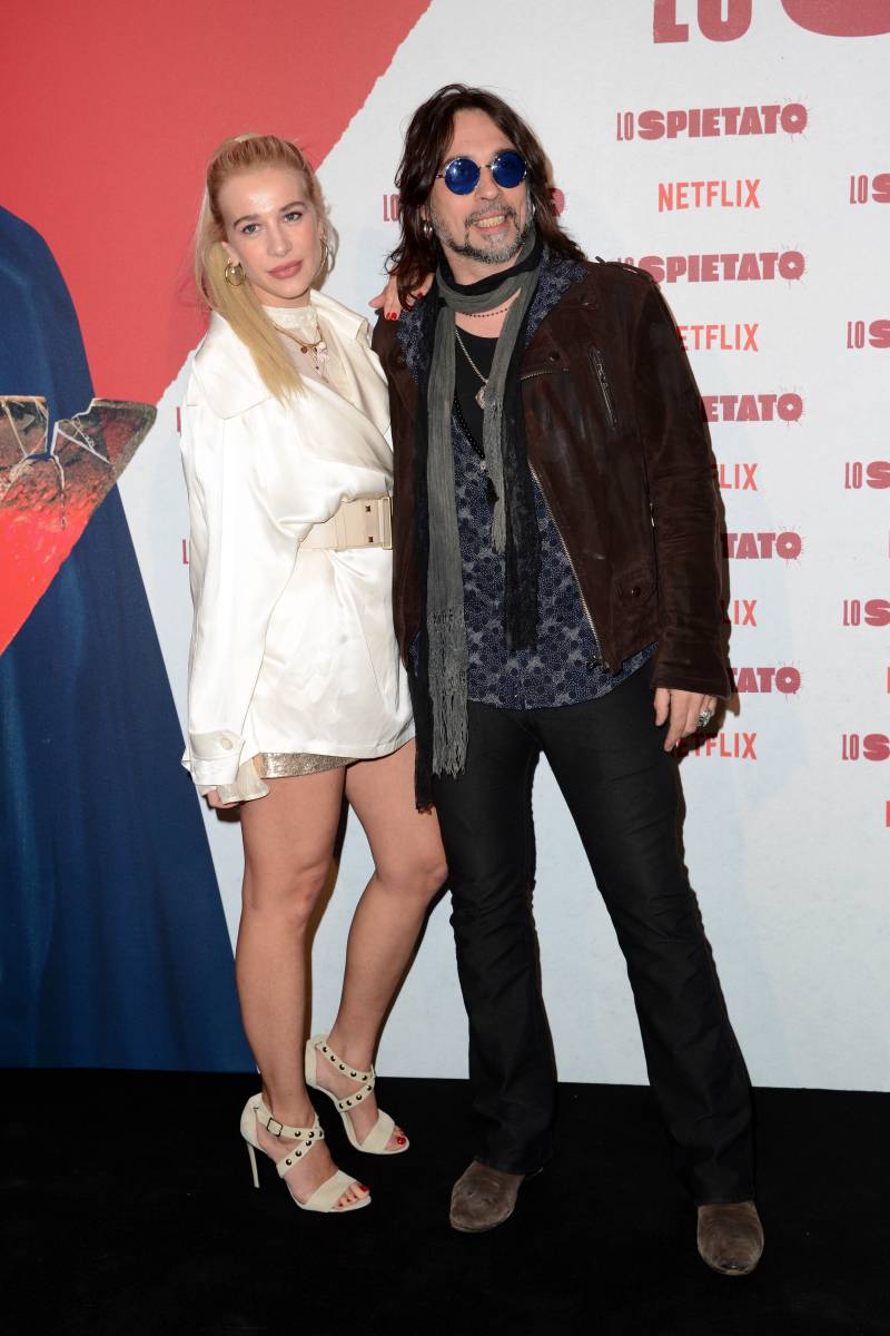Francesco Sarcina e Clizia Incorvaia alla Premiere del film Netflix "Lo Spietato" (2018)