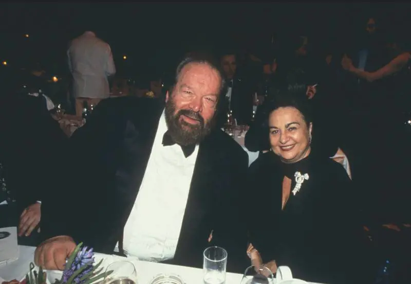 Bud Spencer e sua moglie Maria a "Opernball Frankfurt" 