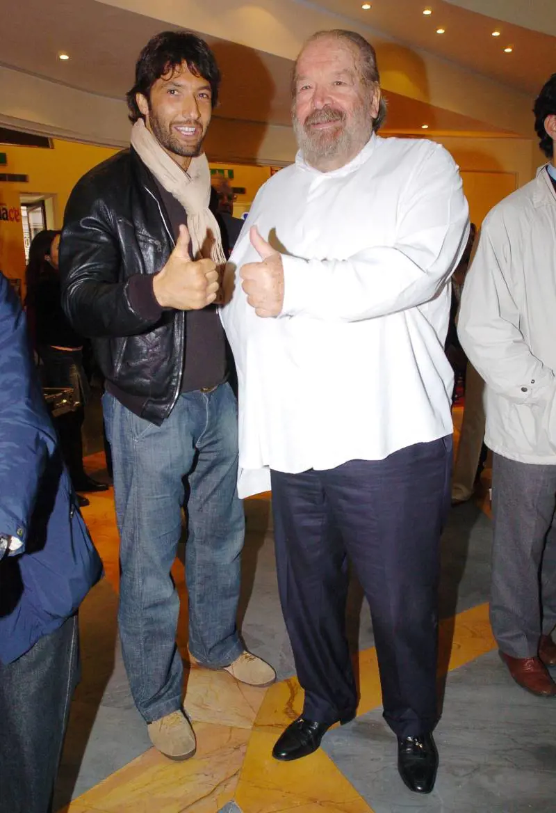 Bud Spencer e Walter Nudo al Roma Moto Expo Spazio Etoile (2012)