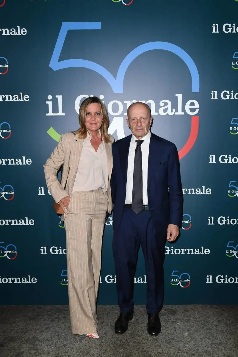Patrizia Groppelli e Alessandro Sallusti