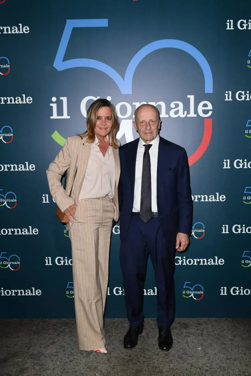 Patrizia Groppelli e Alessandro Sallusti