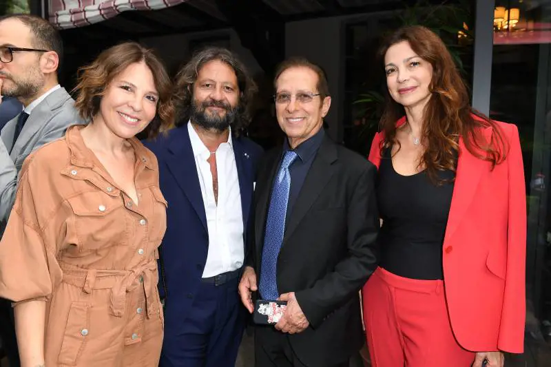 Luca Berlusconi, Guido Damiani, Paolo Berlusconi e Katia Noventa