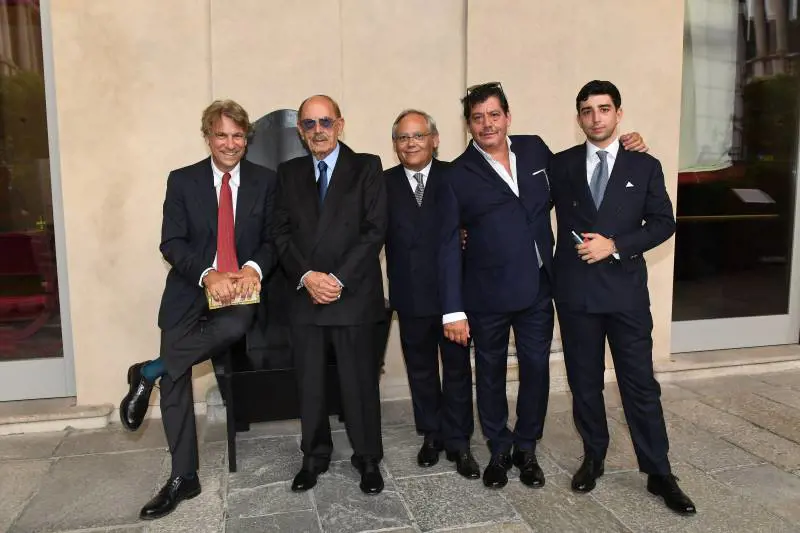 Nicola Porro, Antonio Angelucci, Giampaolo Angelucci, Alessandro Angelucci e Simone Angelucci