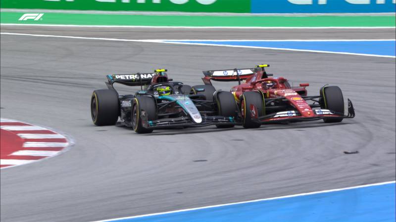 F1 Spagna gara sorpasso Hamilton Sainz