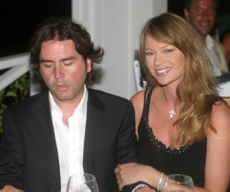 Anna Falchi con il fidanzato Stefano Ricucci a Ischia global film music fest (2003)