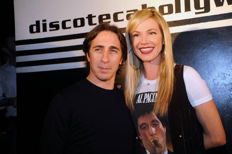 Federica Panicucci e Mario Fargetta a Milano durante il party per il 23esimo compleanno dell'Hollywood (2009)