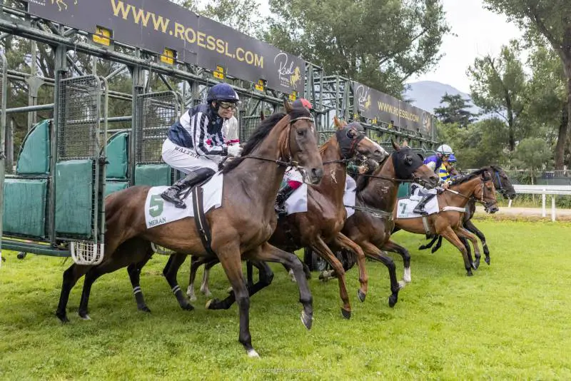 La partenza all'ippodromo Maia (fonte: c foto press arigossi)