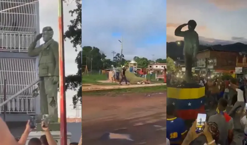 Venezuela, dilaga la protesta: abbattute le statue di Chavez