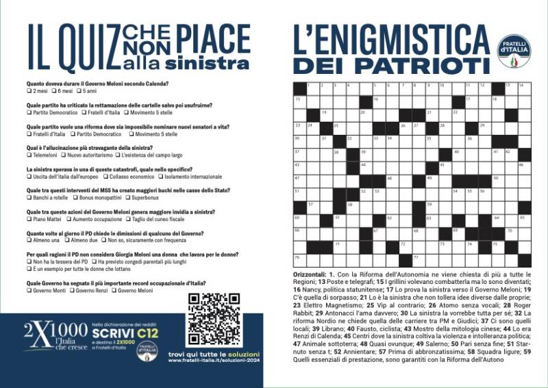 Enigmistica dei patrioti 1