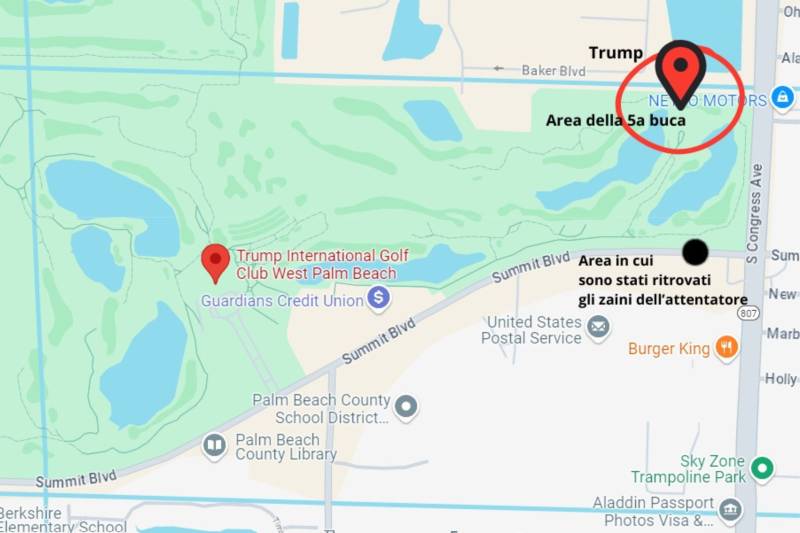 Mappa Trump Golf Club