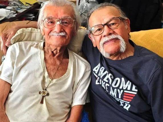 A destra Luis Armando Albino con il fratello Roger 82 anni (sinistra). Fonte foto Alida Alequin