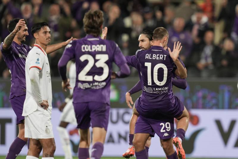 Fiorentina Milan Adli celebrazione