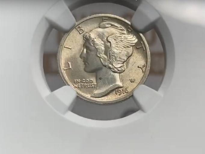 1916-D Mercury Dime