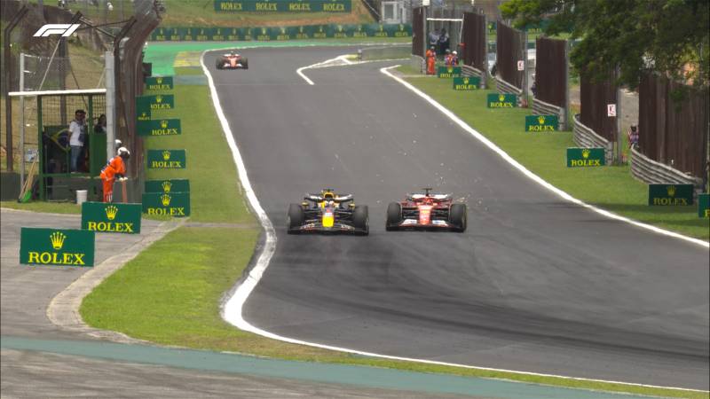 F1 Brasile sprint sorpasso Verstappen Leclerc