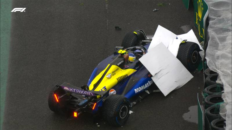 F1 Brasile Q1 Colapinto incidente