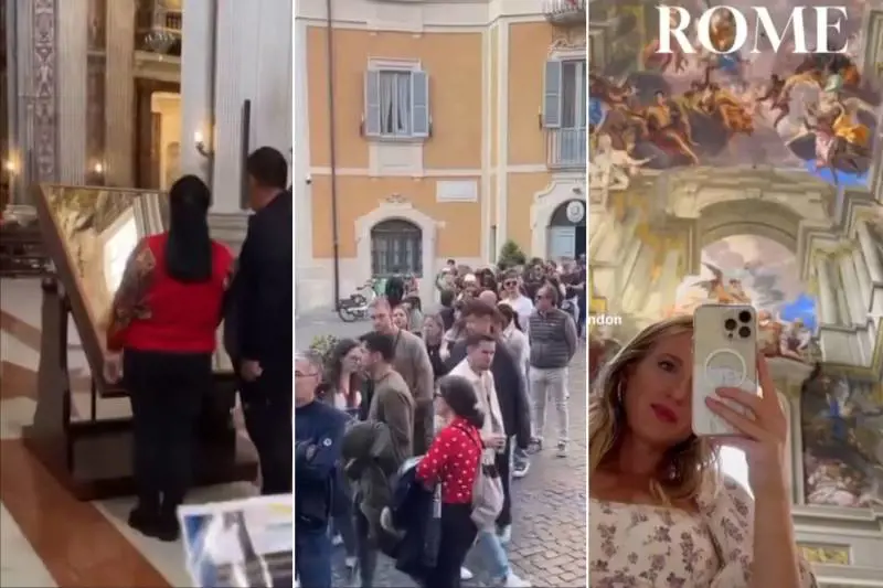 Uno screenshot dal video postato su TikTok