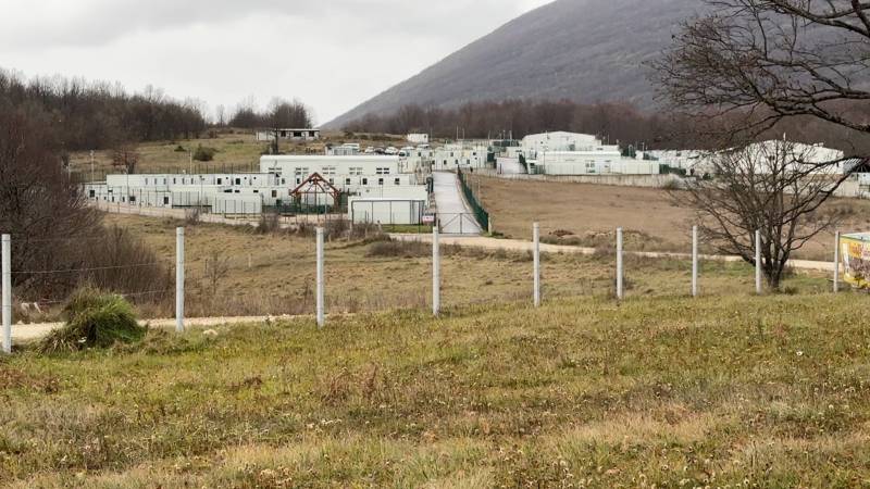 Il campo di Lipa in Bosnia