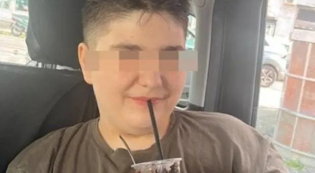 Il giovane 15enne Carmine Puccinelli in una foto social