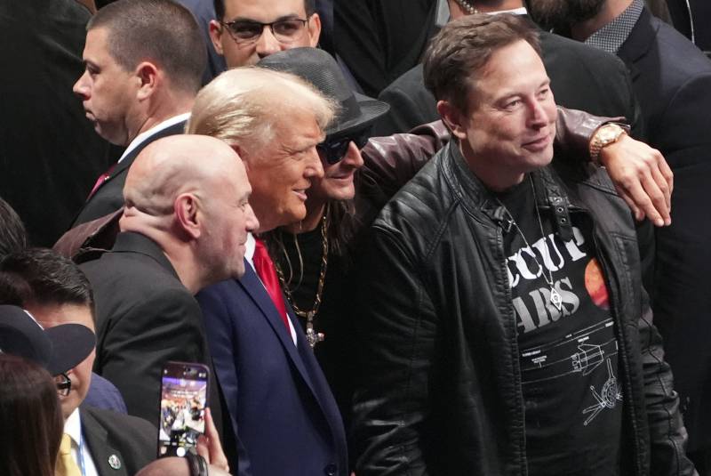 Trump Musk Rogan UFC 309