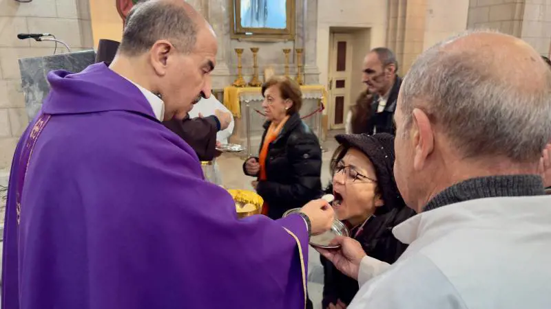 Messa domenicale nella chiesa cattolica di Bab Tuma, quartiere cristiano di Damasco