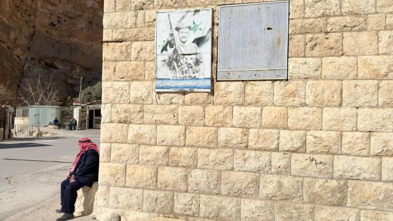 A Malula il poster di un caduto cristiano pro Assad