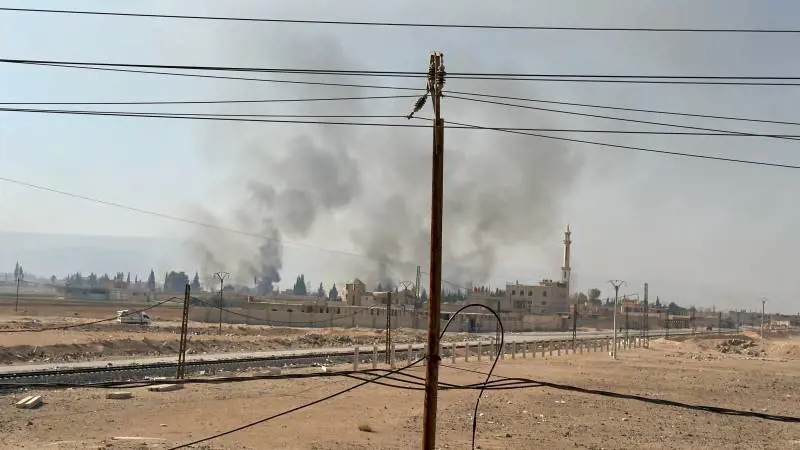 Bombardamenti o saccheggi a sud di Damasco