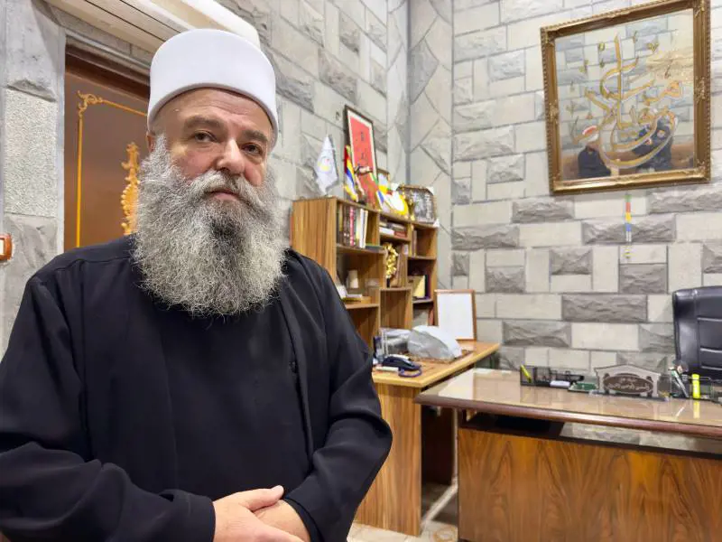 Sheik druso di Sweida Yousu al Jalbour