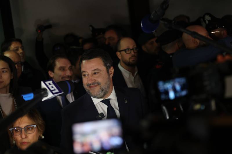 Matteo Salvini dopo l'assoluzione nel processo Open Arms