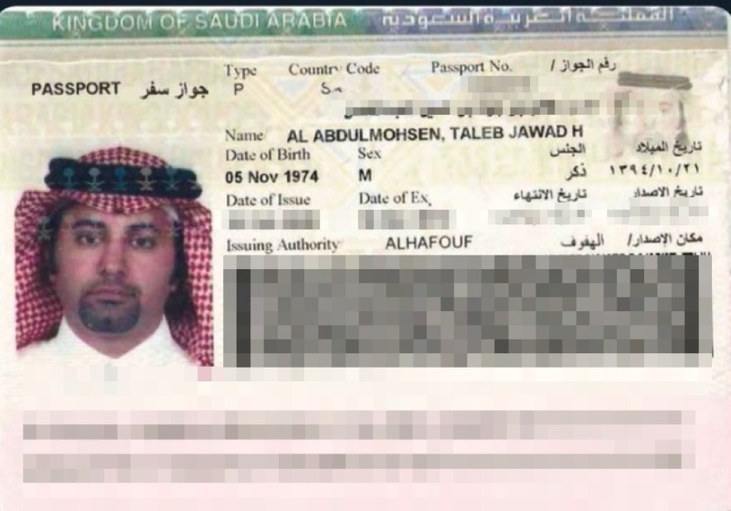 Passaporto saudita dell'attentatore di Magdeburgo