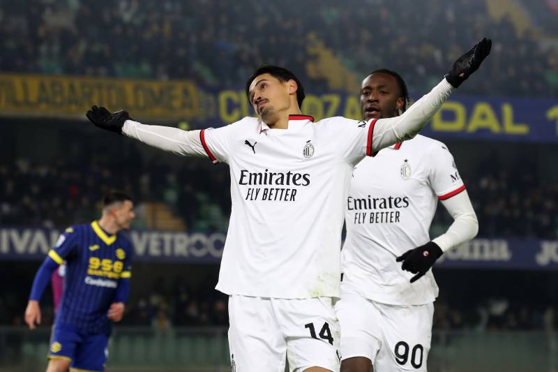 Hellas Verona Milan Reijnders celebrazione