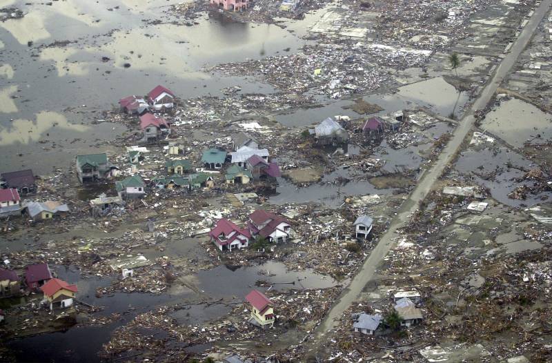 Tsunami Aceh vista aerea