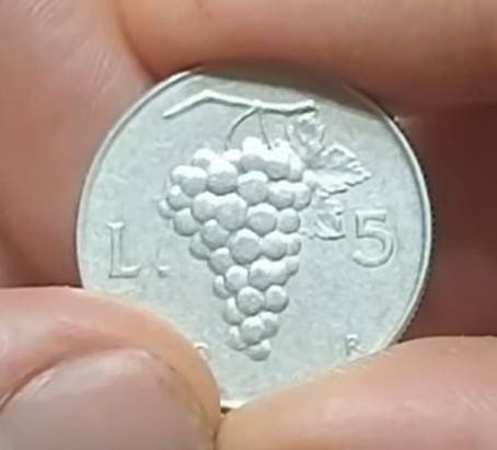 5 Lire “Uva” 