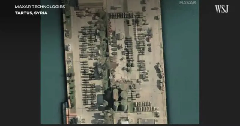 Base navale russa di Tartus (Fonte: Wall Street Journal - YouTube)