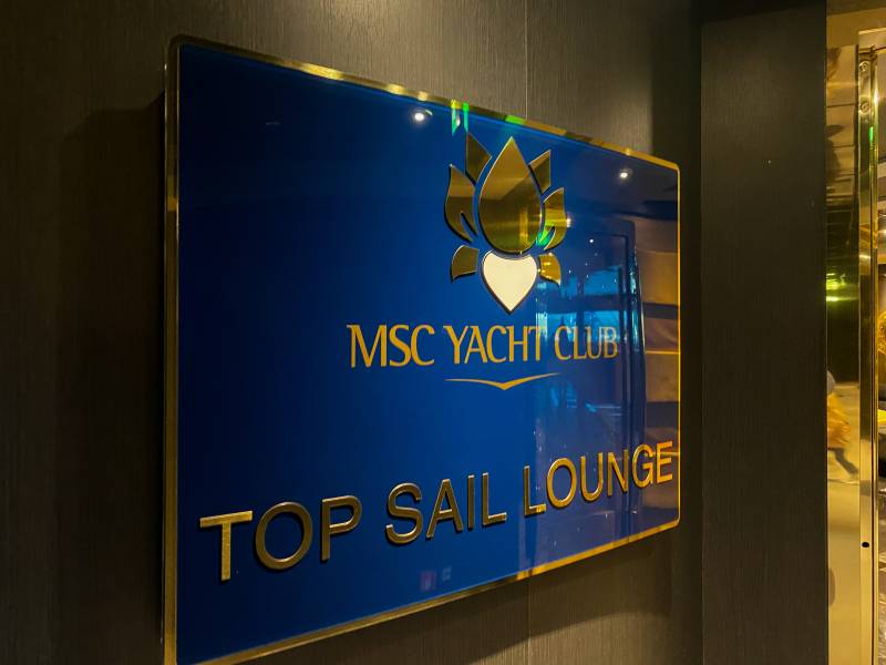 Top Sail Lounge Msc Yacht Club