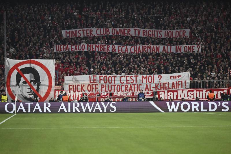 Bayern PSG protesta tifosi Al Khelaifi