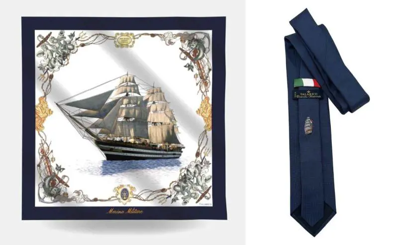 Talarico Cravatte è il fornitore ufficiale dei cadeaux della Nave Amerigo Vespucci per il giro del mondo 2023-2025