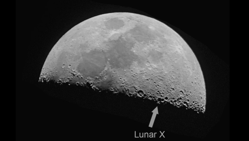 Una "X" sulla Luna: ecco cos'è e quando sarà visibile