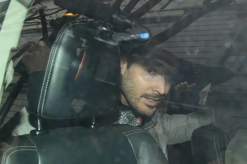 Andrea Sempio all'uscita della caserma dei Carabinieri